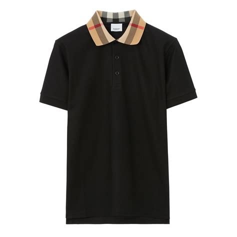 purple burberry mens polo|check collar polo shirt burberry.